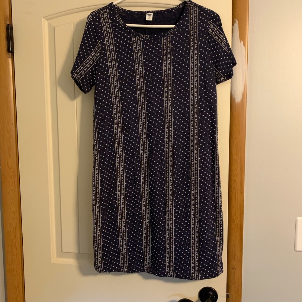 Navy cotton dress